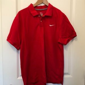 Nike red cotton polo shirt Men’s XL